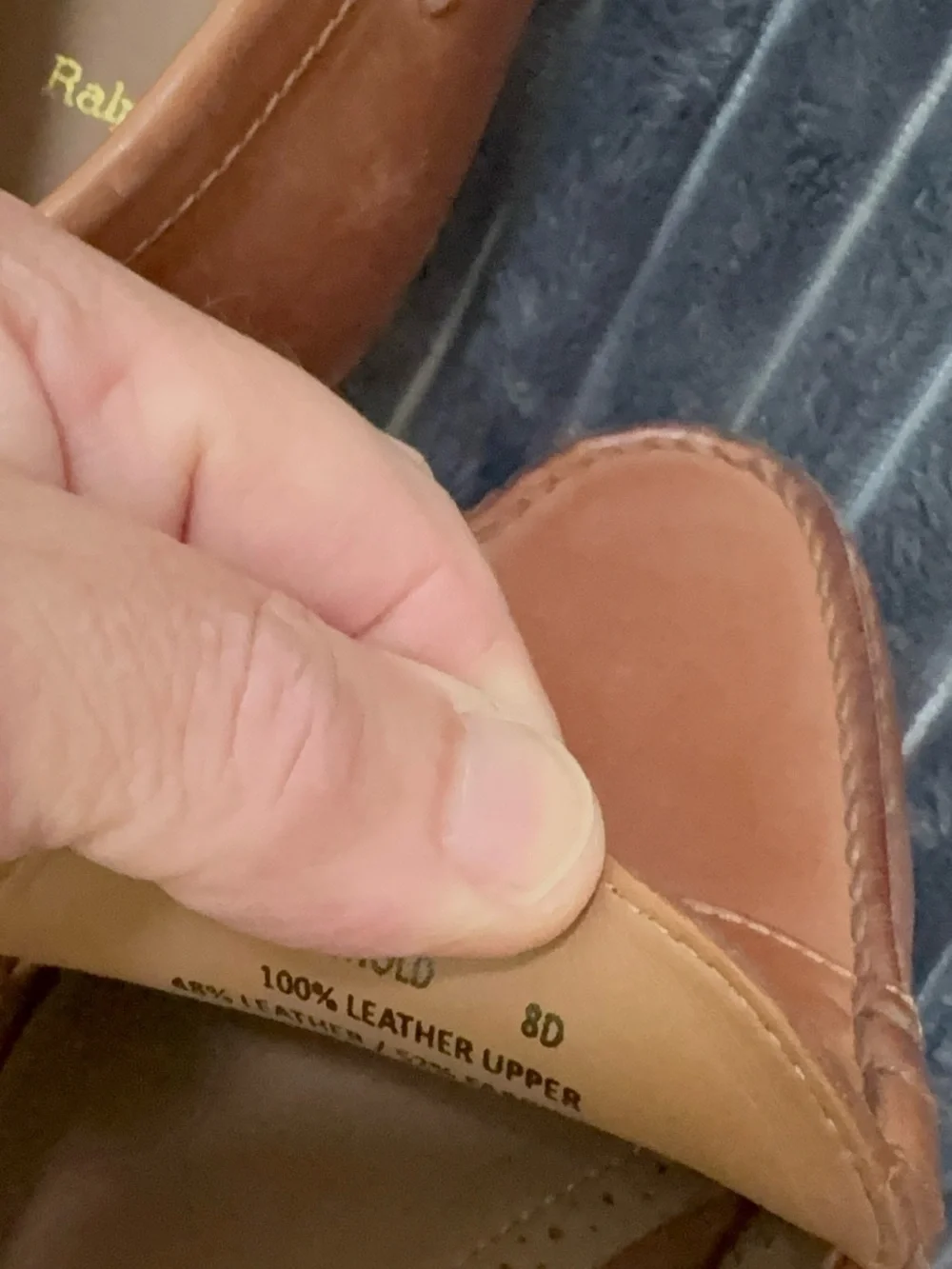 Polo by Ralph Lauren Tan Leather Penny Loafers - Picture 4 of 5